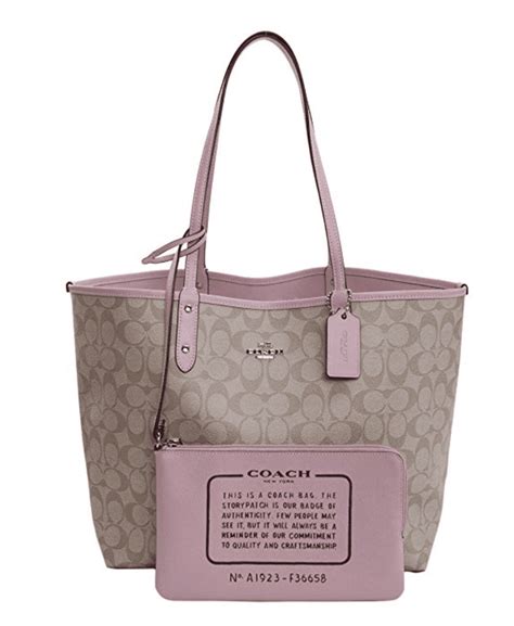 coach reversible city tote bag.